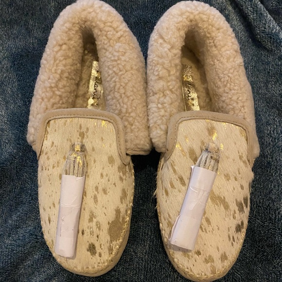 Llani Gilded Calf Moccasins - Picture 5 of 10